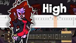 Friday Night Funkin - High - Guitar tutorial (TAB)