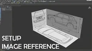 How To Set Up Reference Image | 3ds Max 2021 | Blueprint Tutorial