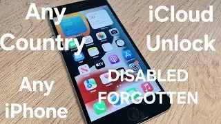 iCloud Unlock Any iPhone with Disabled and Forgotten Apple ID and Password Locked to Owner Remove✔️