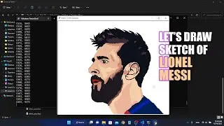 Draw Sketch Lionel Messi Using Python | 2022