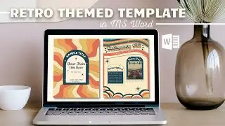 MS Word Retro Themed Template - For school activities and Digital Note Taking