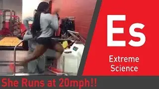 How She Runs 20mph on a Treadmill | You Have Been Warned