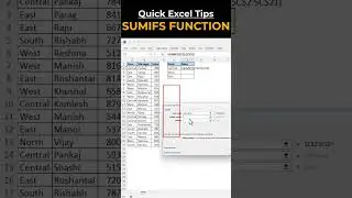 #Shorts | SUMIFS Function in Excel