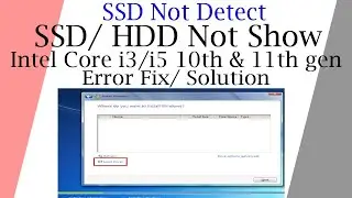 How to fix no drive detect in windows installation of new series laptop | 11 gen laptops no disk