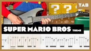 Super Mario Bros. Theme - Level 1 - Guitar Tab | Lesson | Cover | Tutorial