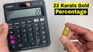 How to Find Out Percentage of Pure Gold in 22 Karats Of Gold