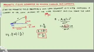 Physics - Magnetic Field Generated by Moving Charges and Currents - Example 3