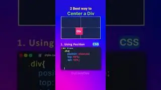 2 Best Ways to Center a Div in CSS 