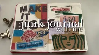 junk journal with me 🍰| ideas, trying out styles, asmr🥖