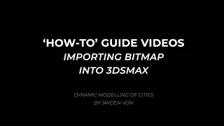 06. Importing Bitmap into 3DS Max