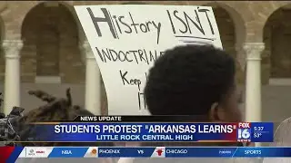 Little Rock Central students host walk out to protest education reform bill