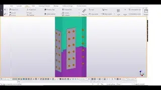 How to create Column Splice connection in Tekla Structures