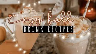 🍂 3 COZY FALL DRINK RECIPES 🍂 | NO CAFFEINE!! EASY TO MAKE