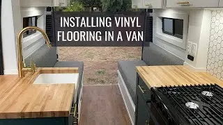 Vinyl Floor Installation in a Van! Ram ProMaster Van Build Conversion - Episode 24 | Jason Klunk