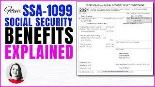 Tax Form SSA-1099 Social Security Benefit Explained || Is My Social Security Taxable?