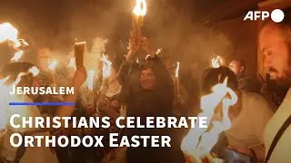 Thousands in Jerusalem for Orthodox Easter Holy Fire rite | AFP