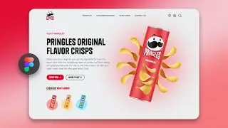 Pringles Website UI Design in Figma | Animation in Figma | Figma Tutorial For Beginners