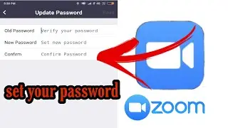 Hiw to change zoom cloud meeting app password