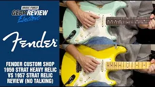 Fender Custom Shop 1959 Strat Heavy Relic VS 1957 Strat Relic Review (No Talking)