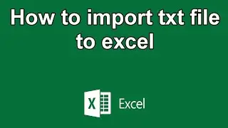 How to import txt file to excel - Excel Tutorials