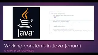 Java Tutorial 7: Working with constants, also known as enumerations (enum)