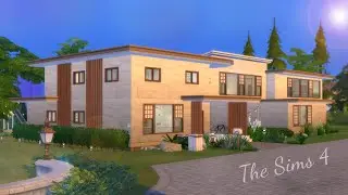 Modern home for a large family ⚪ stop motion sims 4 | No CC