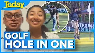 16 year old Aussie golfer hits hole in one winning a brand new car | Today Show Australia