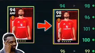 How to Train Bruno Fernandes in eFootball 24 mobile 🔥