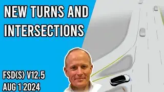 FSD Supervised v12.5.1 - New Turns and Intersections with Discussion