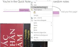 How to fix missing Copy text from picture option in OneNote in Windows 10