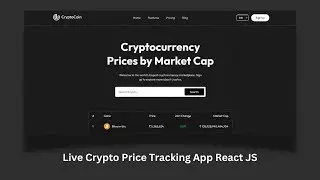 Build a Real Time Crypto Price Tracking App Using React JS