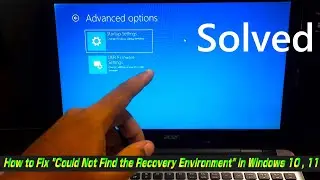 How to Fix Could Not Find the Recovery Environment in Windows 10 – Step-by-Step Tutorial