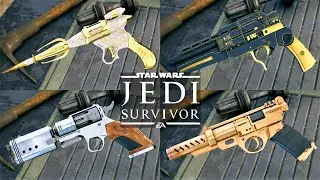 Star Wars Jedi Survivor - All Blaster Customization Showcase (PS5 60FPS)