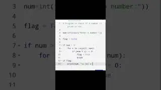 Python program to check prime number. 