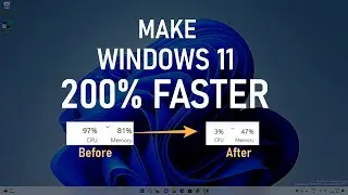 How Make Windows 11 Faster | 200% Faster Windows 11