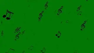 Green Screen Effect Music Symbols