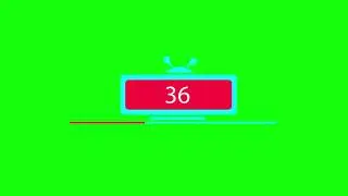 Loading screen animation alarm clock style green screen