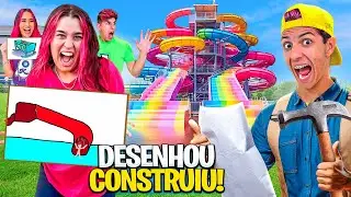 CONSTRUÍ TUDO QUE OS ROSA DESENHAR *Desafio extremo