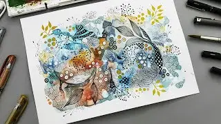 Amazing Watercolor Zentangle Art