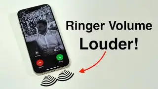 How To Make your iPhone Ringer Volume LOUDER!