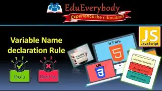 🔴Varibale Name declaration Rules in JavaScript of Web development Series 