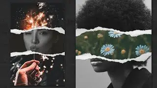 Torn Paper Photo Effect - Photoshop Tutorial