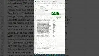 Ctrl E in Excel‼️ 