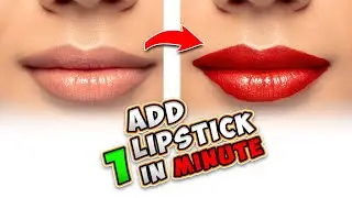 Add lipstick in 1minute | Photoshop Tutorial