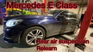 Mercedes E Class, air suspension calibration / reset (W212)