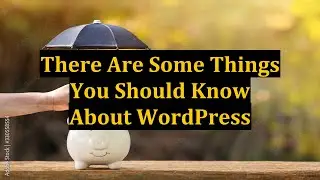 There Are Some Things You Should Know About WordPress