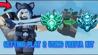 PLAT 2! JUGGING AS FREIYA IN SEASON 9 RANKED ROBLOX BEDWARS ROAD TO NIGHTMARE