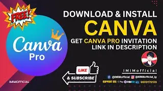 How to Install Canva on Laptop/Computer? Canva Pro for Free. Join Canva Pro Team Invitation Link!