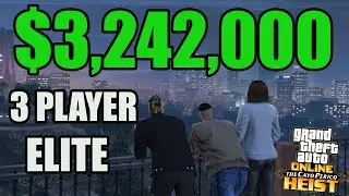 GTA Online Cayo Perico Heist- Kosatka Approach 3 Players Elite $3,242,000