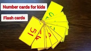 Number card making ideas/number flash card making ideas/number card for kids/how to make number card